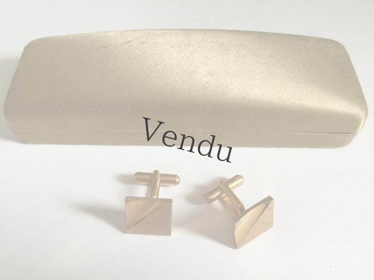 画像4: ヴィンテージ　カフスボタン ケース付き (4)