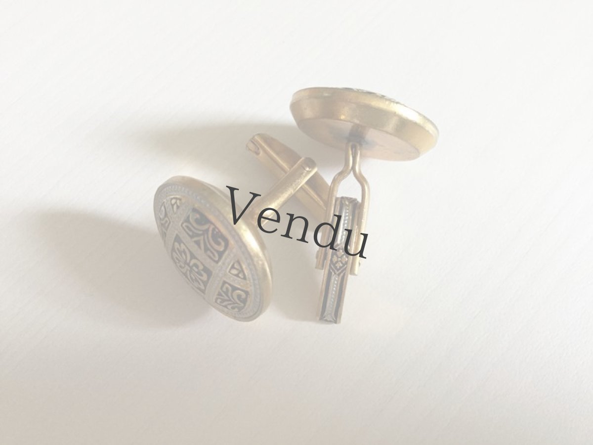 画像4: ヴィンテージ　カフスボタン (4)