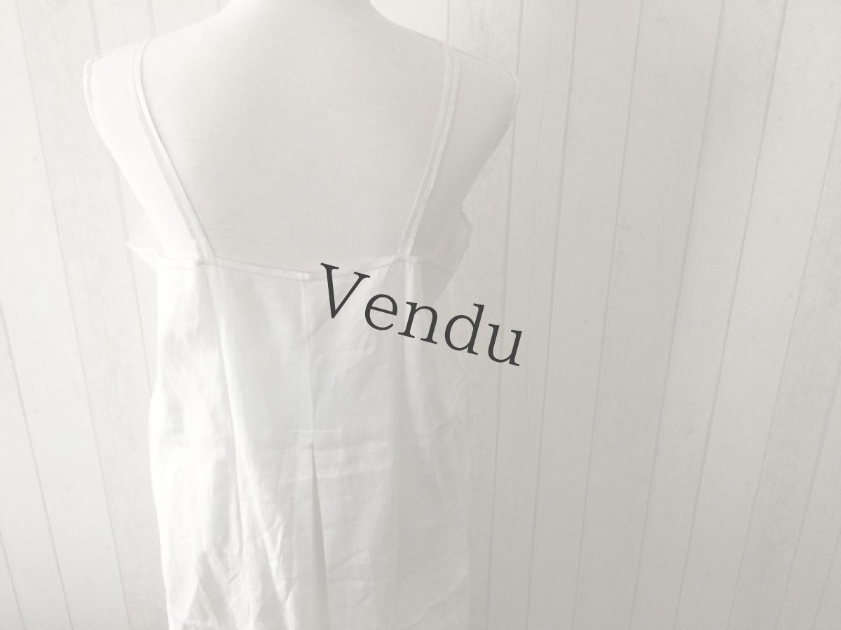 画像6: フランスアンティーク　コットン　キャミワンピース (6)