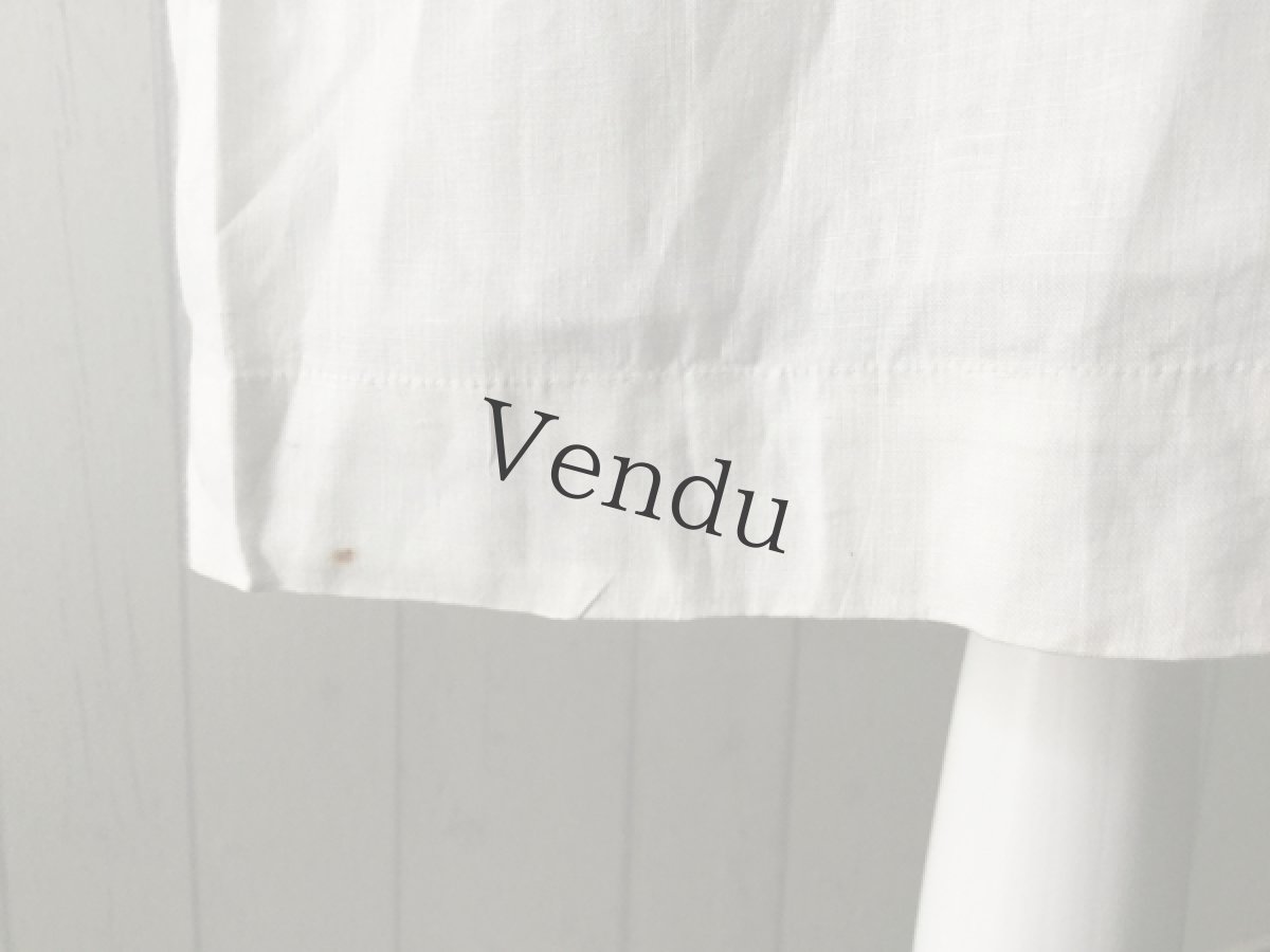 画像8: フランスアンティーク　コットン　キャミワンピース (8)