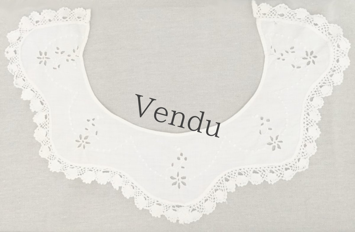 画像5: ヴィンテージ　レースのつけ襟 (5)