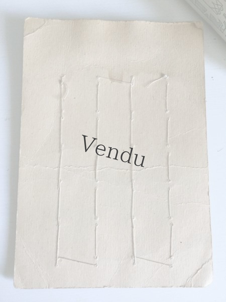 画像5: ヴィンテージ　青いお花型ボタン17mm (5)