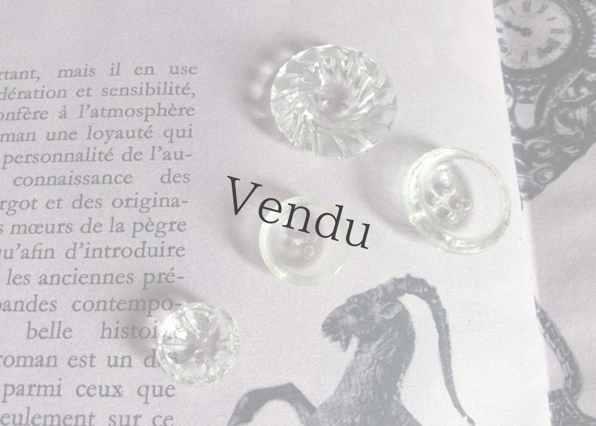 画像3: アンティーク　ガラスボタン アソート (3)