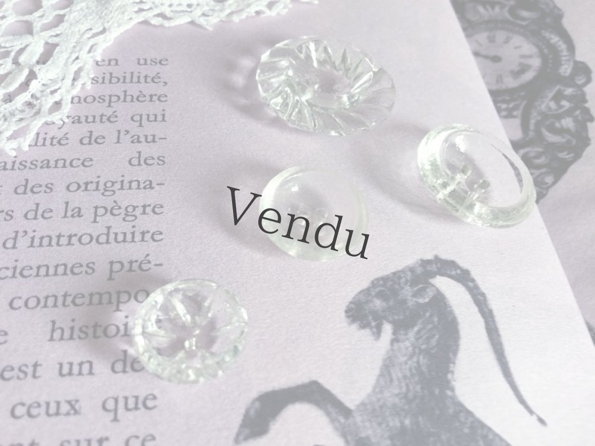 画像4: アンティーク　ガラスボタン アソート (4)