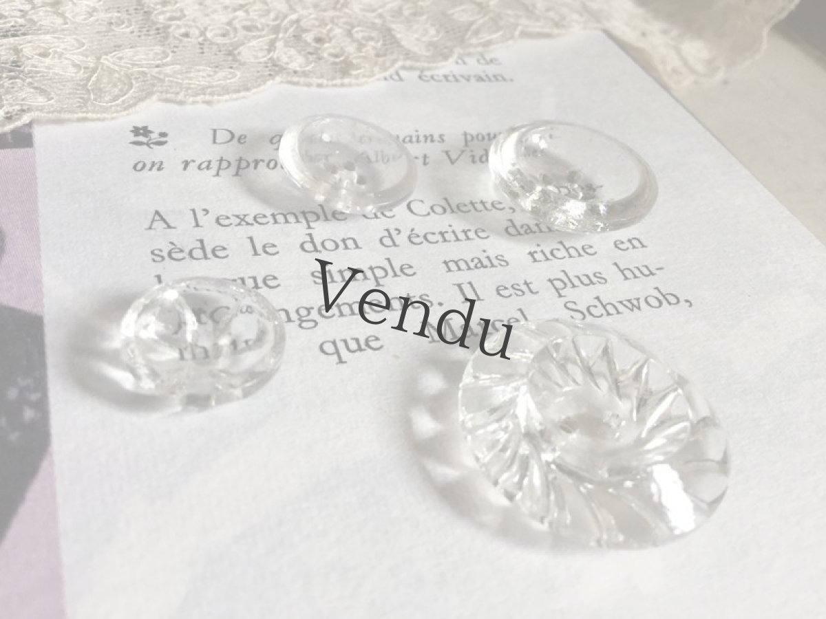 画像2: アンティーク　ガラスボタン アソート (2)