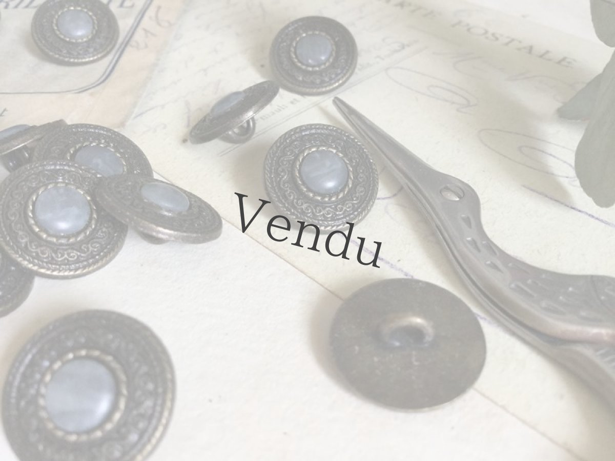 画像3: ヴィンテージ　渋いメタルボタン (3)