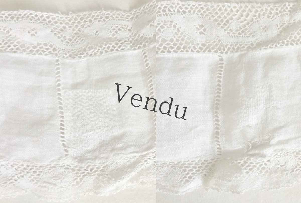 画像6: アンティーク　円形状の布生地 (6)