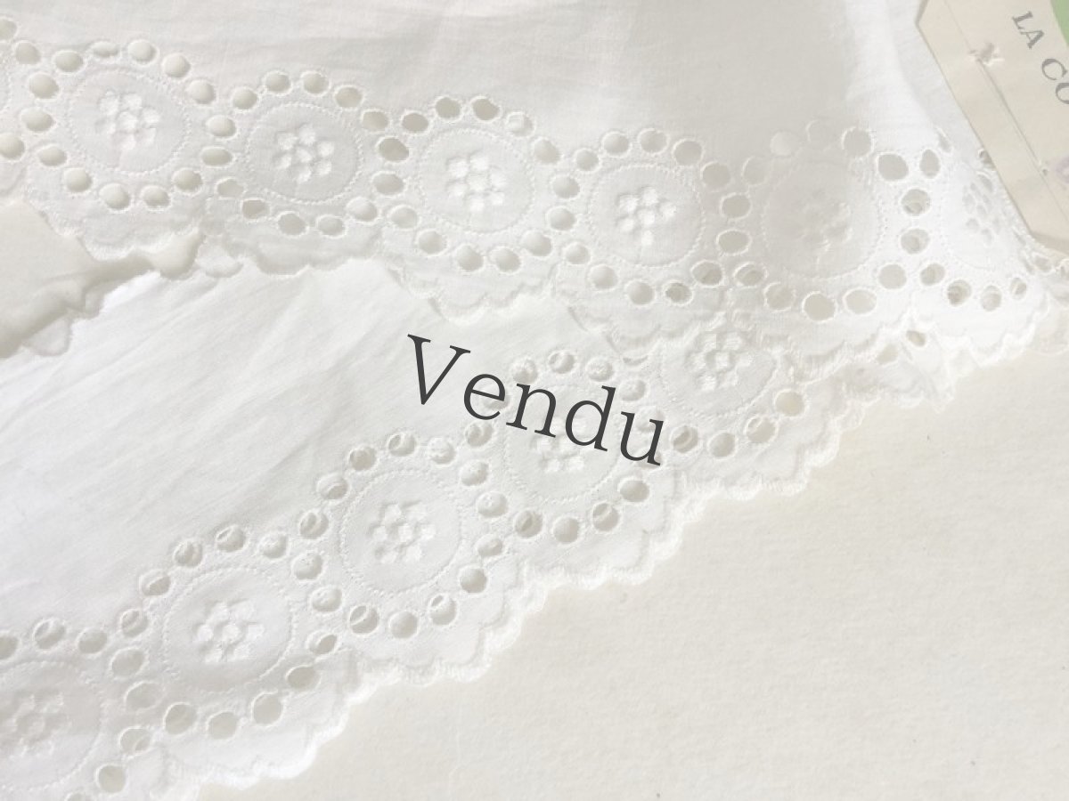画像4: ヴィンテージ　ラベル付きレースブレード Aux Galeries Lafayette (4)