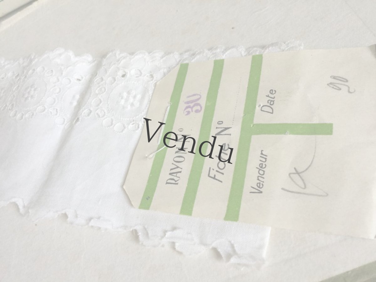 画像5: ヴィンテージ　ラベル付きレースブレード Aux Galeries Lafayette (5)