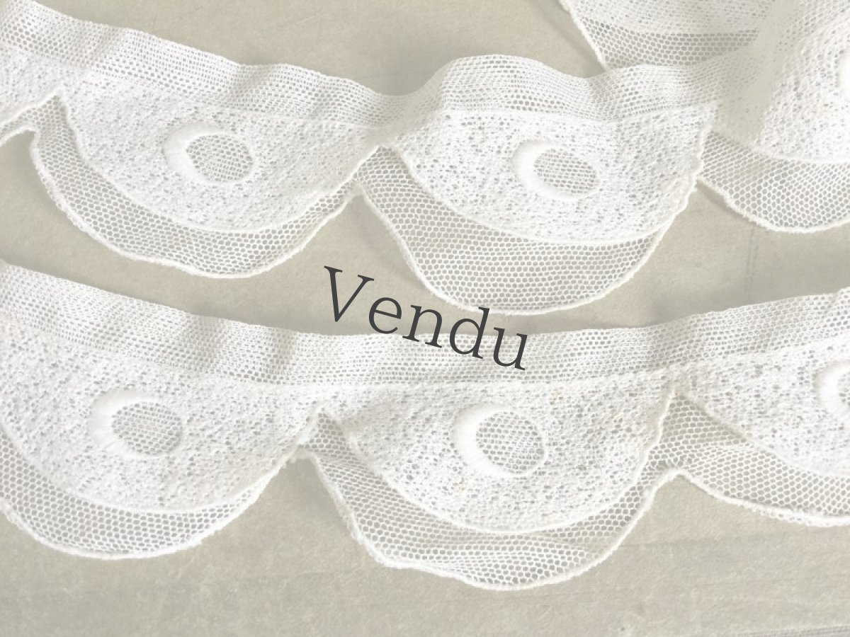 画像5: アンティーク　2重チュールレース (5)