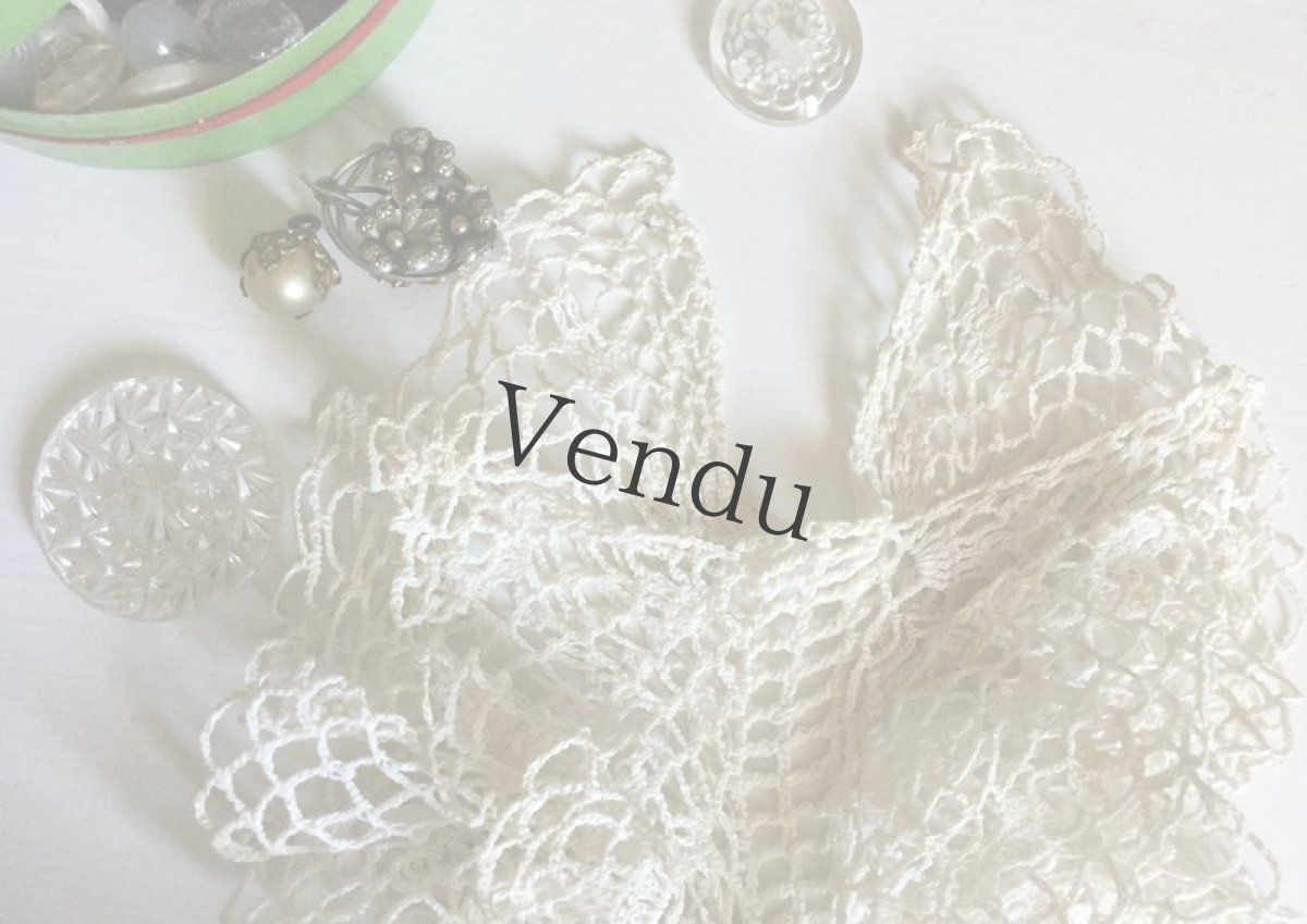 画像5: アンティーク　ニードルレースの胸飾り (5)