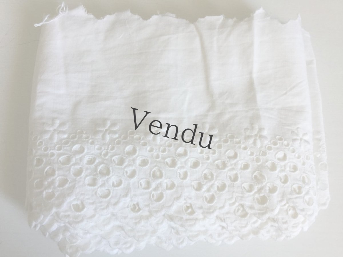 画像5: フランスアンティーク　スカラップレース　50cm〜切売り対応 (5)