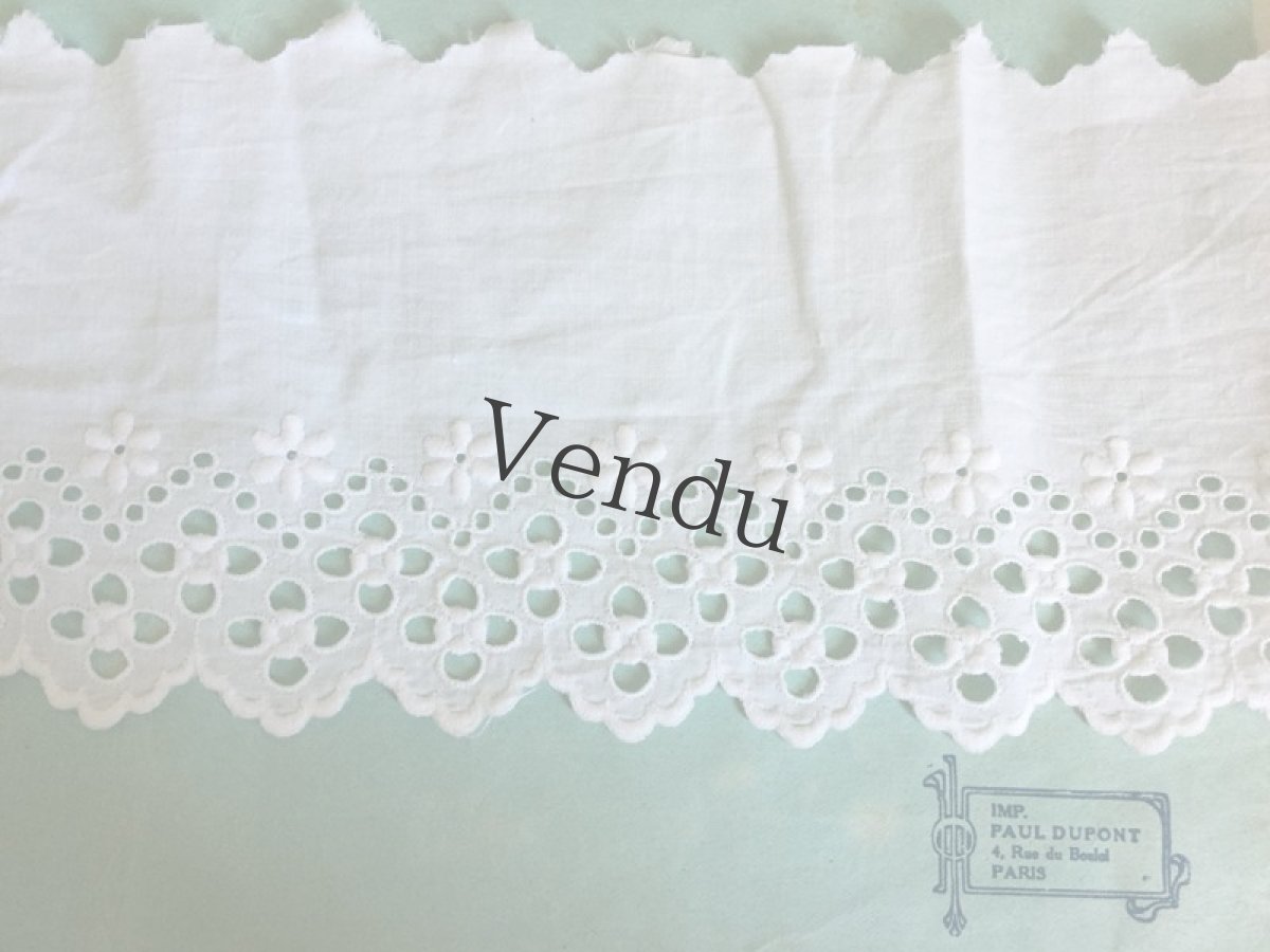 画像6: フランスアンティーク　スカラップレース　50cm〜切売り対応 (6)