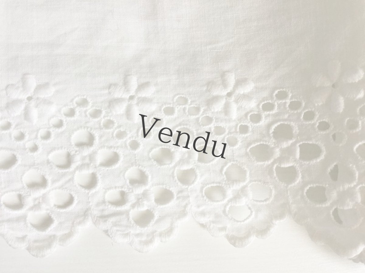 画像4: フランスアンティーク　スカラップレース　50cm〜切売り対応 (4)