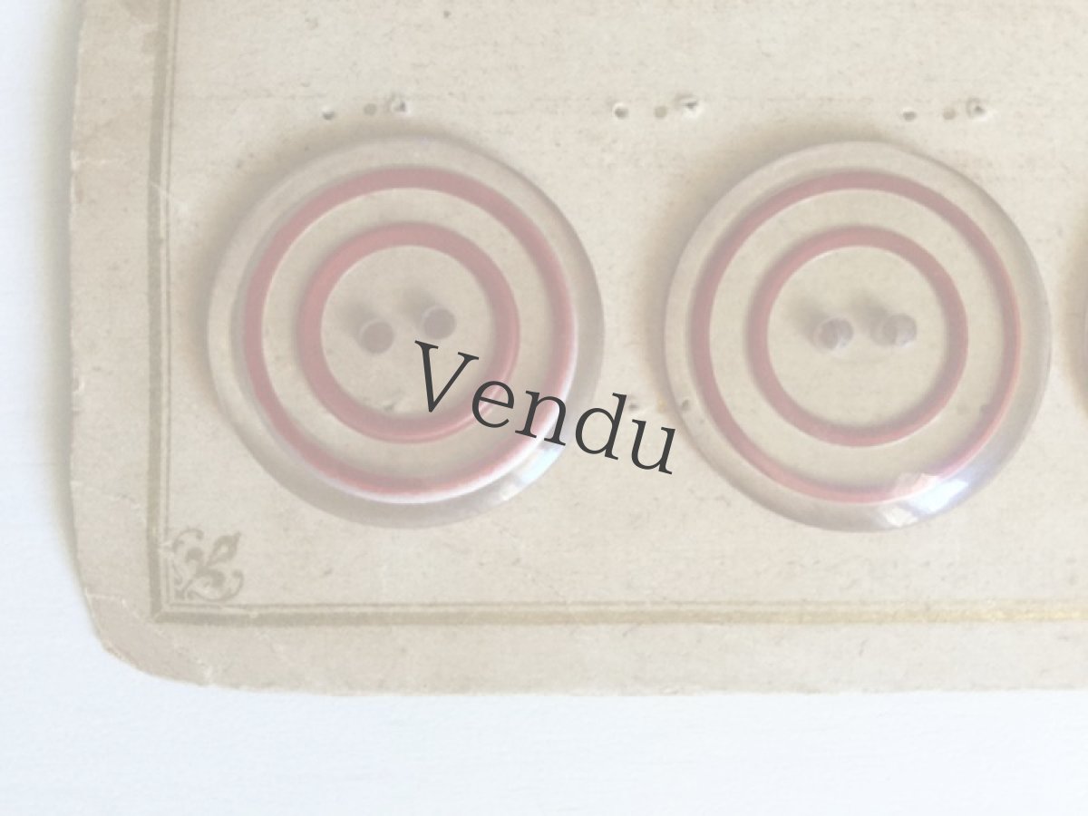 画像4: フランスヴィンテージ　ルーサイトボタン◎ 22mm 4個セット (4)