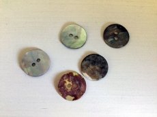画像5: ヴィンテージ　真珠貝ボタン 15ｍｍ　５個セット (5)