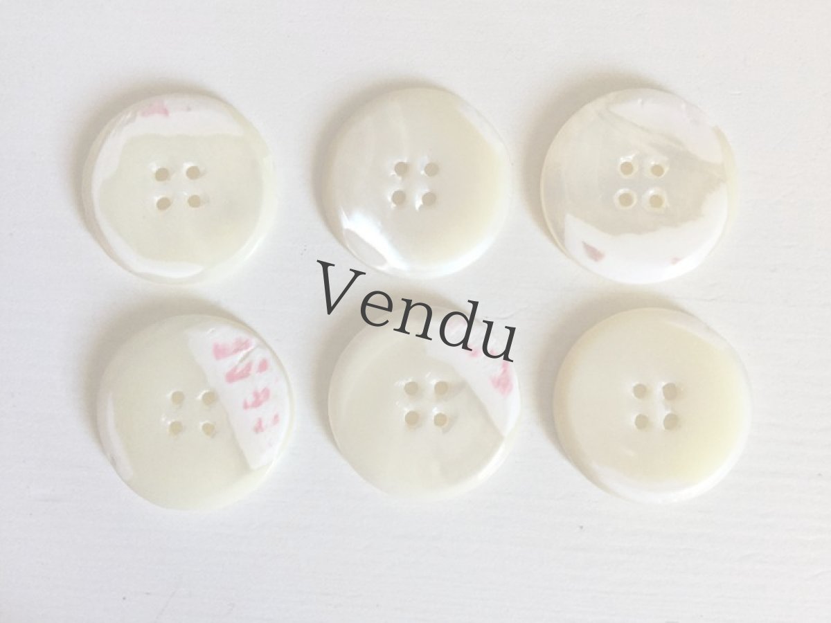 画像6: アンティーク　貝ボタン 26ｍｍ (6)