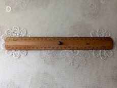 画像18: フランスヴィンテージ　木製定規 20cm (18)