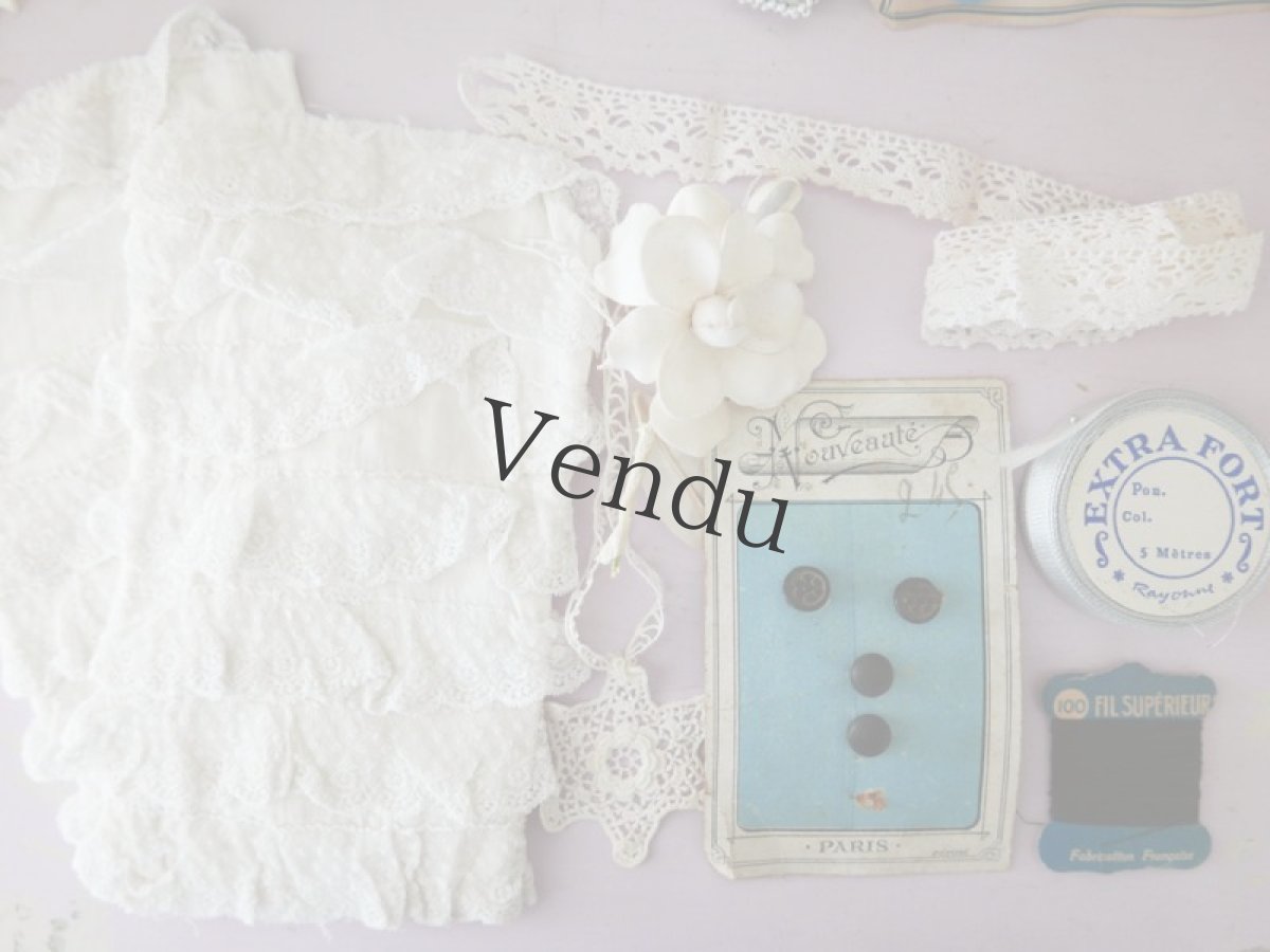 画像2: フランスアンティーク　メルスリーセット《Bleu Clair》 (2)