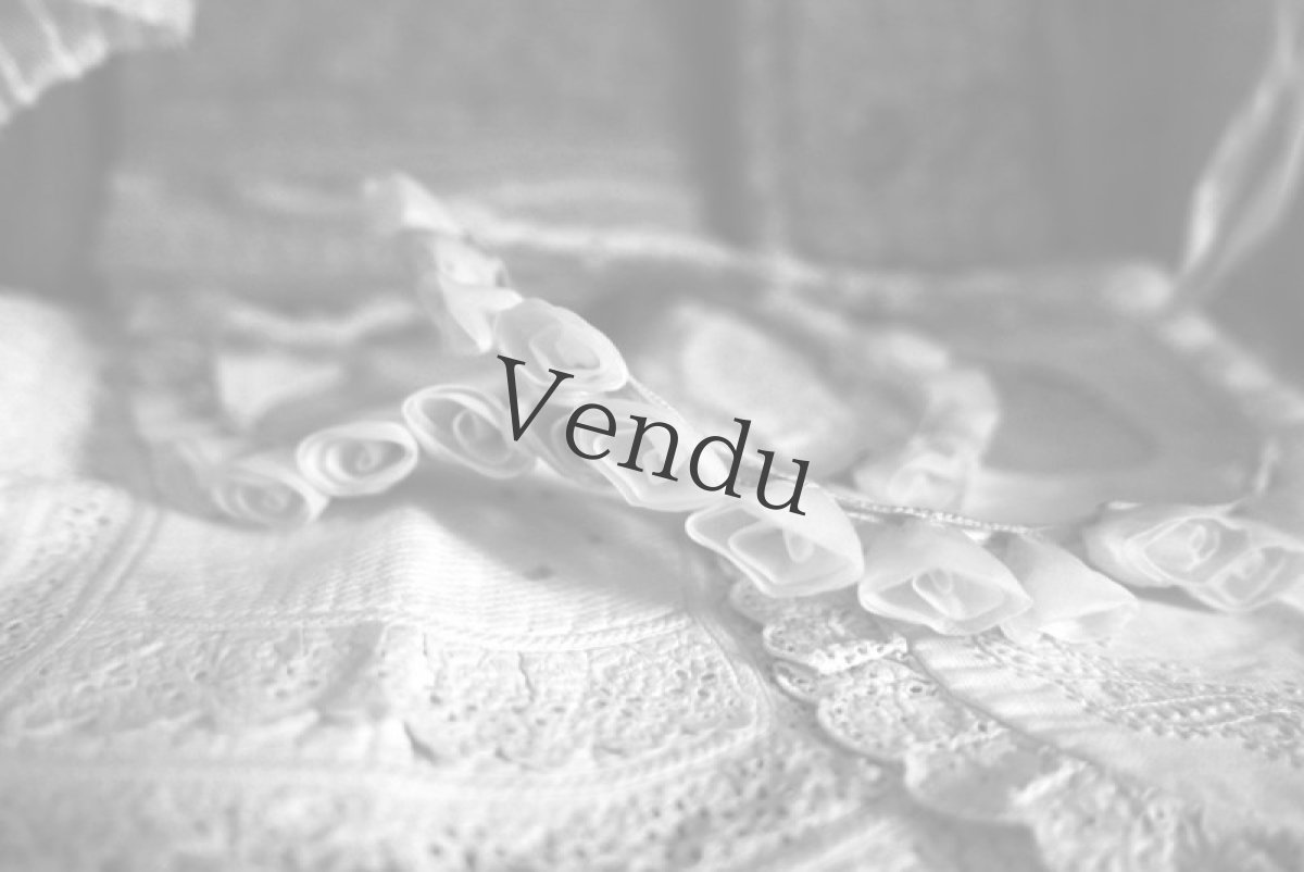 画像6: フランスアンティーク　ミニバラの布花ヘッドリース　ティアラ (6)