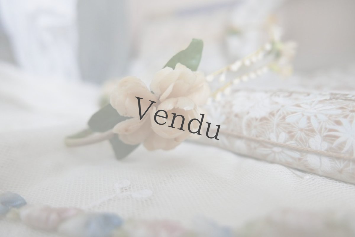 画像5: フランスアンティーク　マリアージュ バラのワックスフラワーティアラ (5)