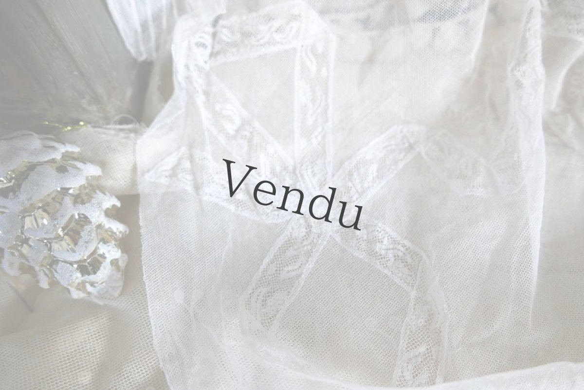 画像5: フランスアンティーク　ふっくらレースのお袖 (5)