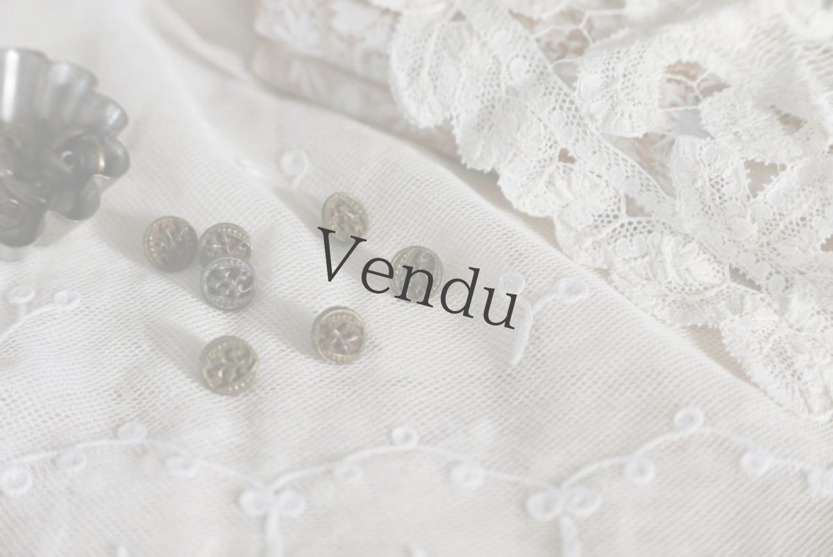 画像2: フランスアンティーク　1930年代 ちいさな型抜きメタルボタン 11mm (2)