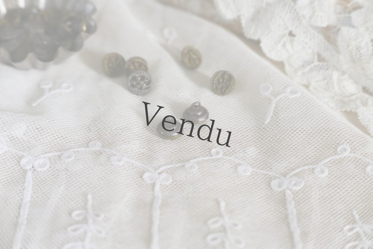 画像3: フランスアンティーク　1930年代 ちいさな型抜きメタルボタン 11mm (3)