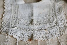 画像2: フランスアンティーク　白糸刺繍のお洒落なバボワール B (2)