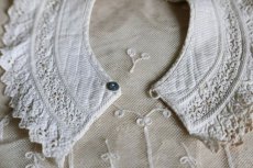画像3: フランスアンティーク　白糸刺繍のお洒落なバボワール B (3)