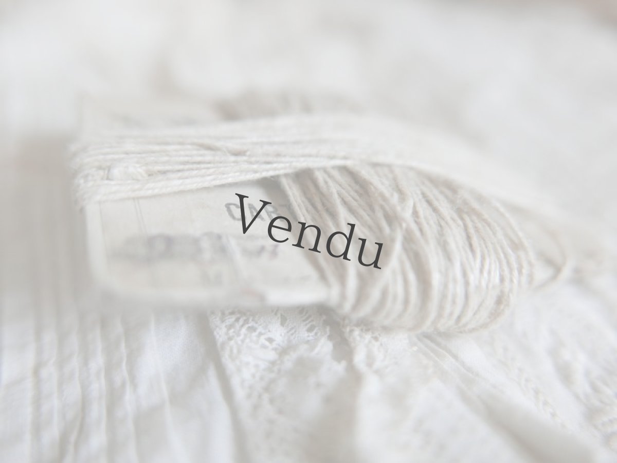 画像2: フランスアンティーク　シャビーなリネンの糸巻き (2)