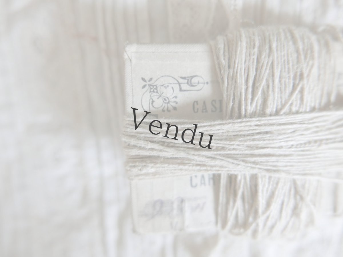 画像3: フランスアンティーク　シャビーなリネンの糸巻き (3)