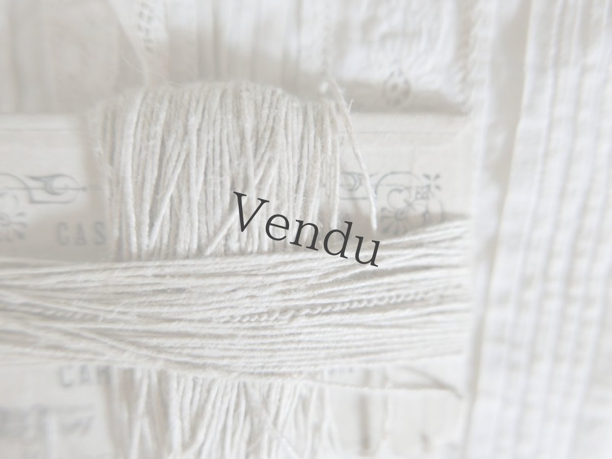 画像4: フランスアンティーク　シャビーなリネンの糸巻き (4)