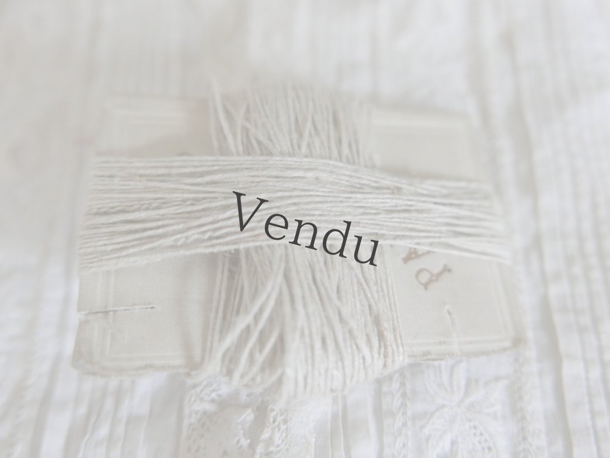 画像5: フランスアンティーク　シャビーなリネンの糸巻き (5)