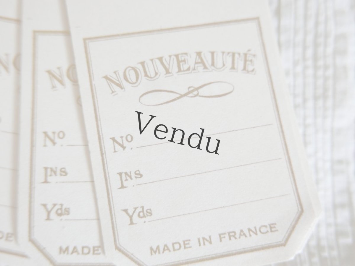 画像3: フランスアンティーク　NOUVEAUTÉタグ　５枚セット (3)