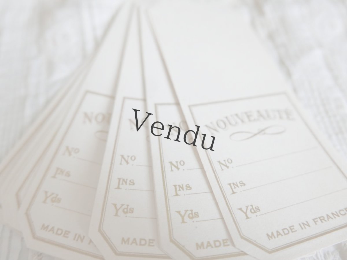 画像2: フランスアンティーク　NOUVEAUTÉタグ　５枚セット (2)