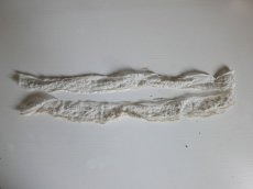 画像4: フランスアンティーク　1900年代 白糸刺繍レース端切れ 2本セット (4)