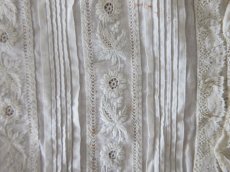 画像4: フランスアンティーク　19世紀 白糸刺繍ブラウスパターン (4)
