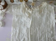 画像7: フランスアンティーク　19世紀 白糸刺繍ブラウスパターン (7)