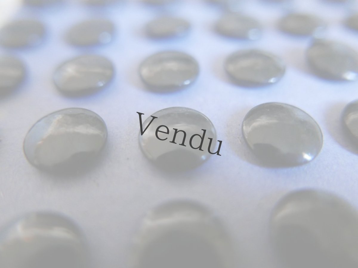 画像6: フランスアンティーク　1900年前後　包み紙つき黒ボタンシート13mm (6)