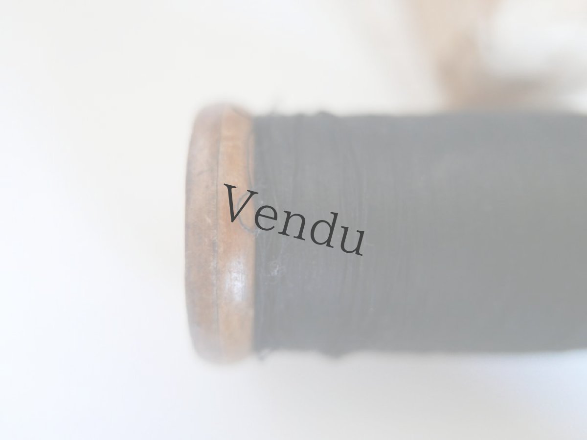 画像3: フランスアンティーク　木製大きめ糸巻き NOIR (3)