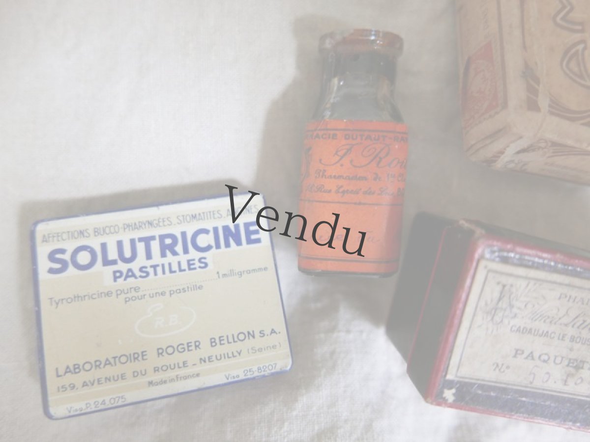 画像9: フランスヴィンテージ　ファーマシーTin缶+α (9)