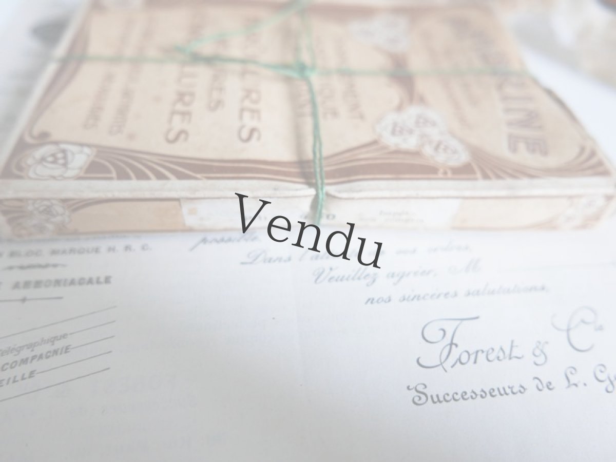 画像5: フランスアンティーク　紙製湿布剤箱 AMBRINE アールヌーボー (5)