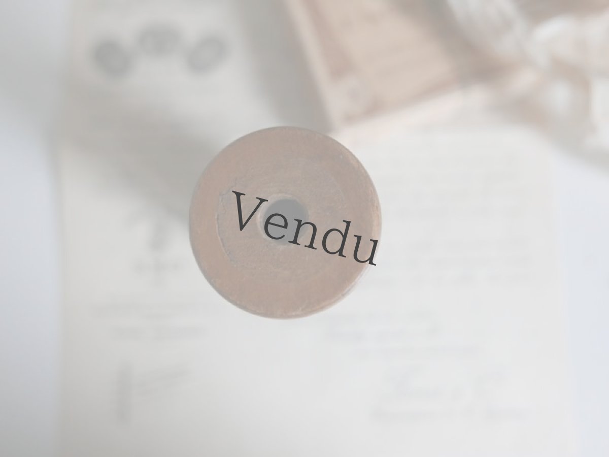 画像4: フランスアンティーク　木製大きめ糸巻き NOIR (4)