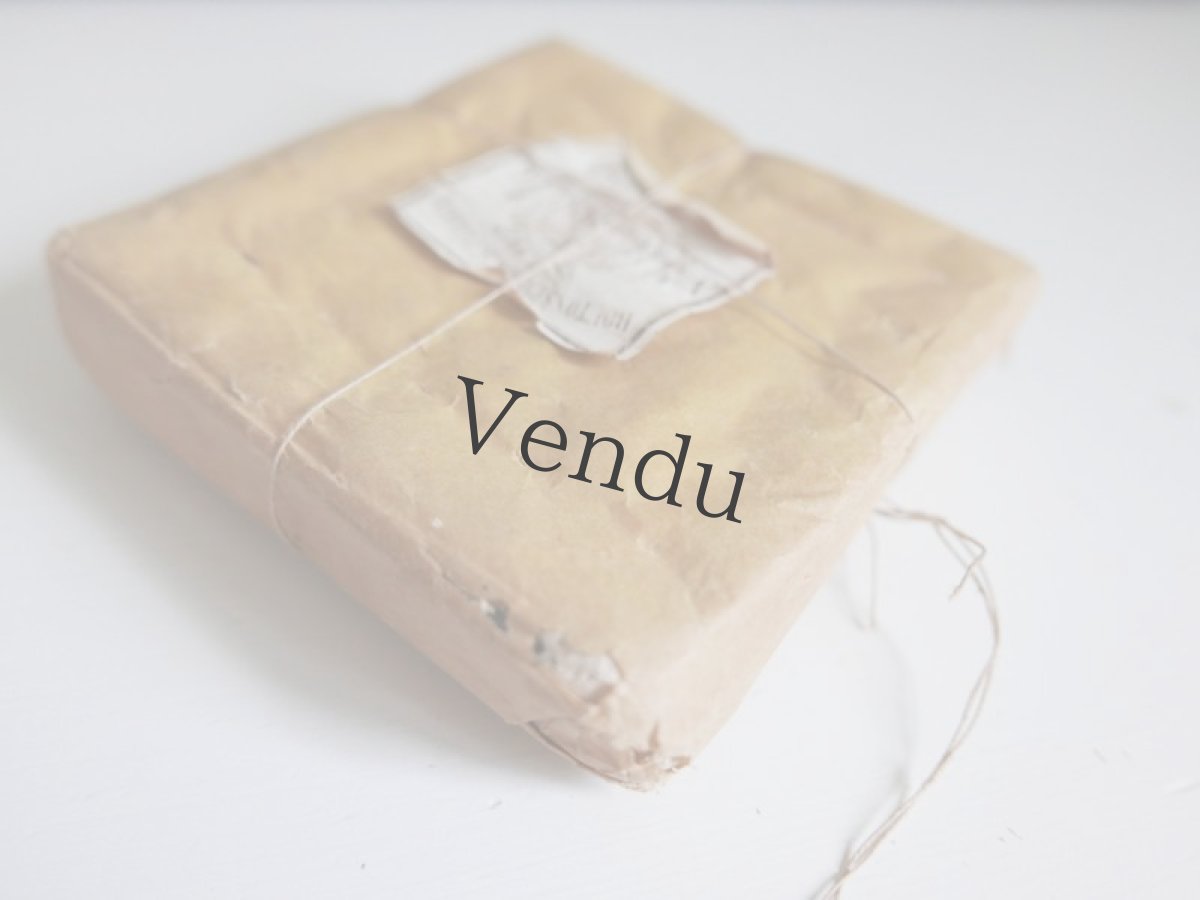 画像3: 【ご予約品】フランスアンティーク　1900年前後　包み紙つき黒ボタンシート (3)