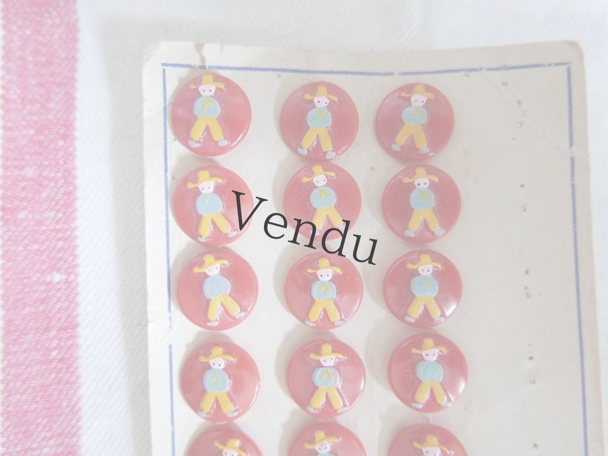 画像3: フランス 1950年代 プチボノムのボタン 15mm (3)