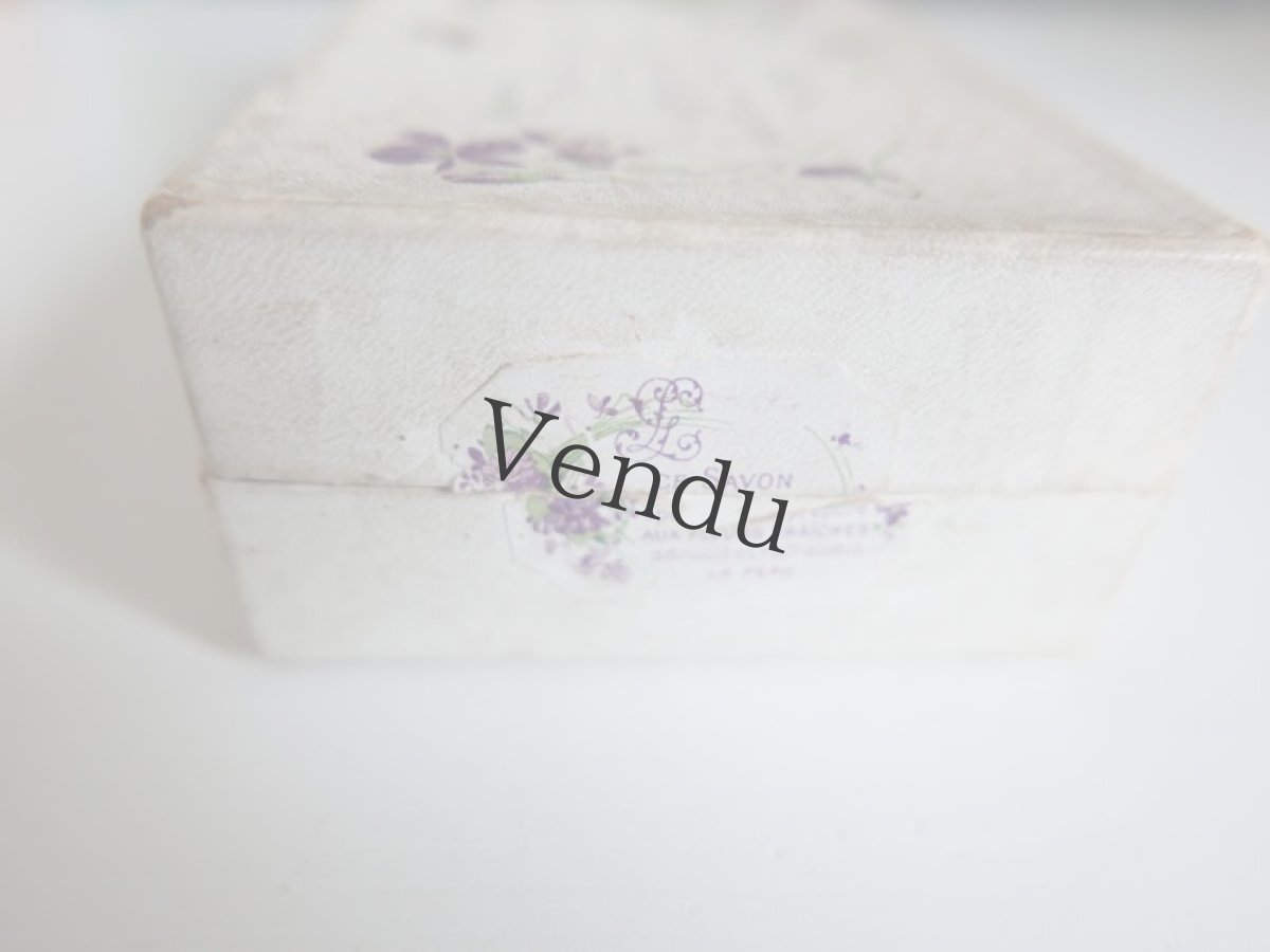 画像6: 【ご予約品】フランスアンティーク　スミレのサボン紙箱 (6)