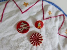 画像4: フランスヴィンテージ　かわいい刺繍ドイリー (4)