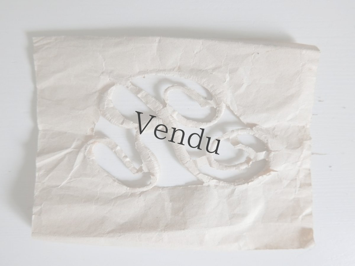 画像5: フランスアンティーク　刺繍用モノグラム "R" (5)