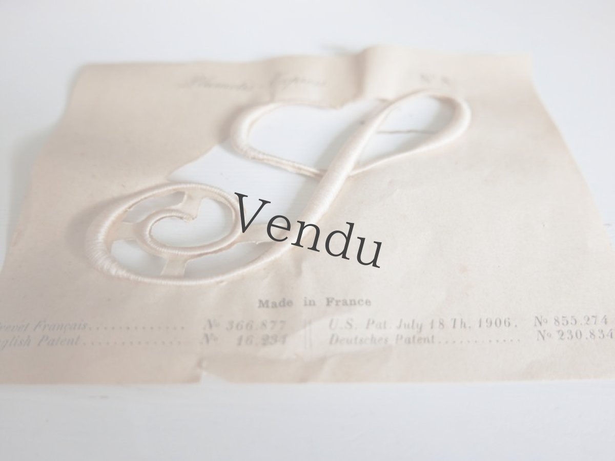 画像6: フランスアンティーク　Plumetis-Express No.8 刺繍用モノグラム "S" (6)